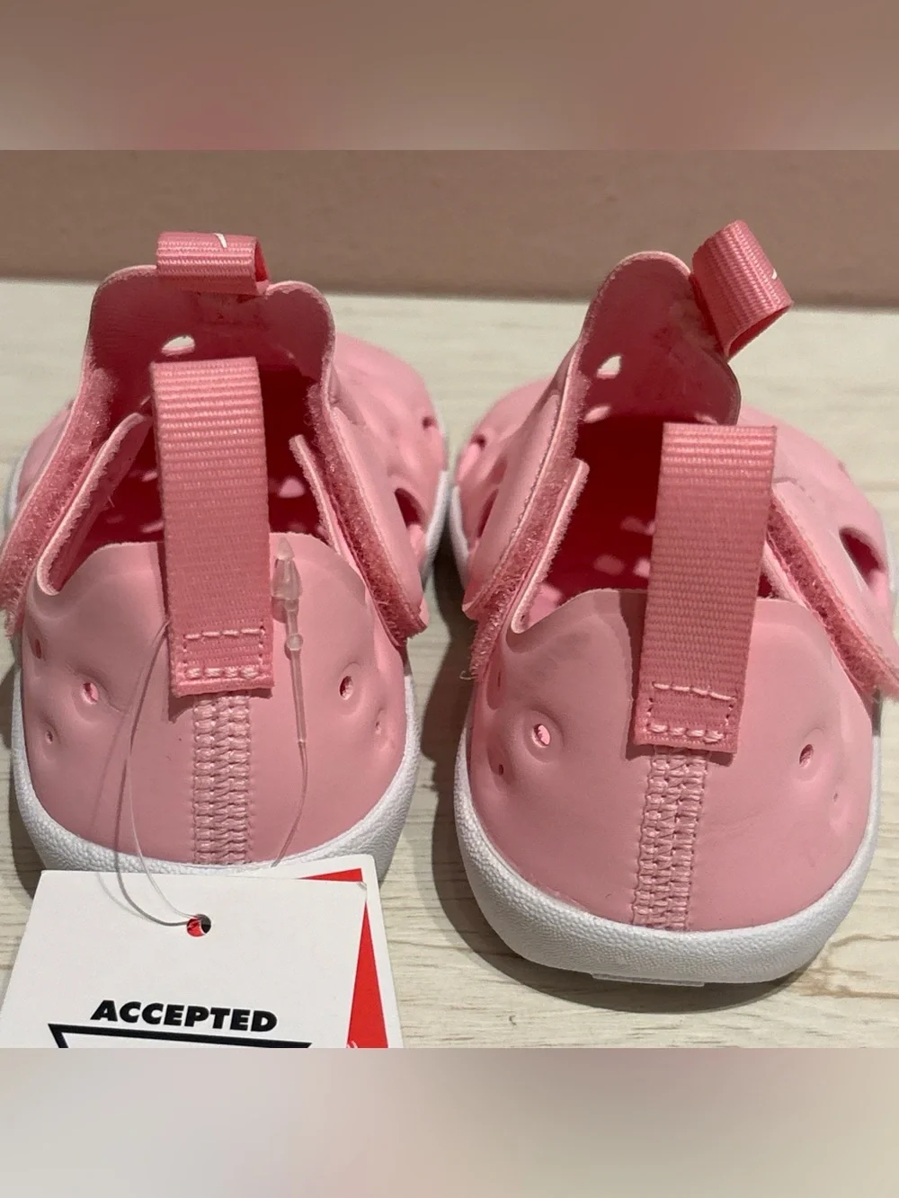 Nike Sunray Protect 4 Water Shoes Sandals Pink/White Closed Toe Sz Toddler 5 5C
